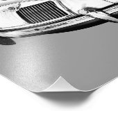 Impression Photo MG Illustration de voiture de sport convertible (Coin)