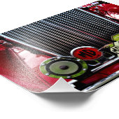 Impression Photo MG Voiture de sport britannique classique (Coin)