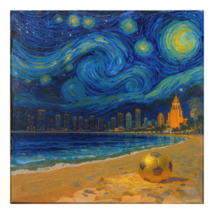 Impression Photo Miami Golden Shore Soccer Fine