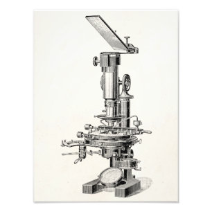 Impression Photo Microscopes rétroscopiques d'illustration au micro
