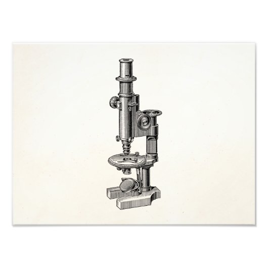 Impression Photo Microscopes vintages Vieux Microscope de science a (Devant)