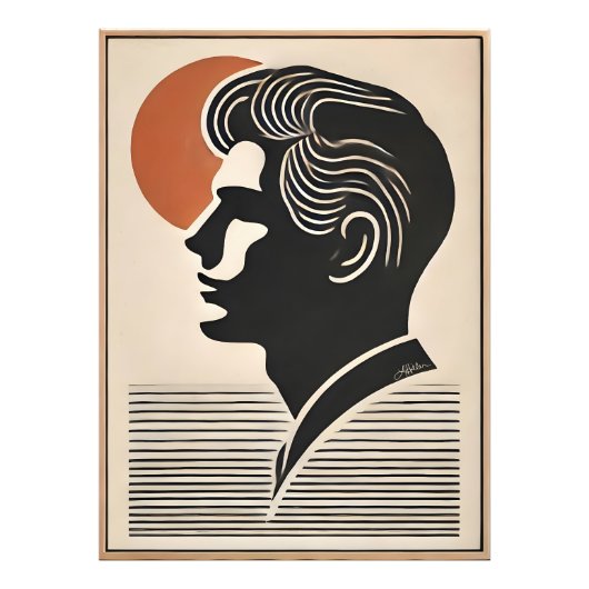 Impression Photo Mid Century Modern Art He Follows The Sun (Devant)