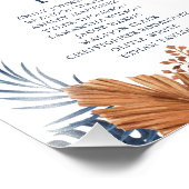 Impression Photo Midnight Blue Monstera Seating Chart (Coin)