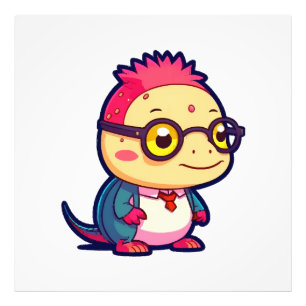 Impression Photo mignon philosophe axolotl