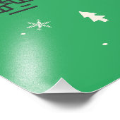 Impression Photo Mignonne et drôle Chat Noël joyeuses Salutations (Coin)