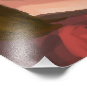 Impression Photo Mignonne fille Arrière - plan simple Art numérique (Coin)