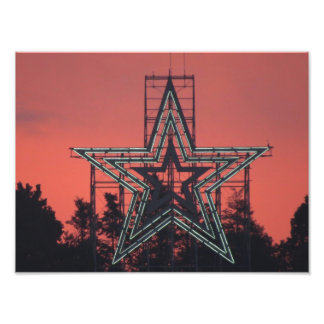 Impression Photo Mill Mountain/Roanoke Star au coucher du soleil