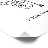 Impression Photo Minimalist Graduation Cap with Bow Sign (Coin)