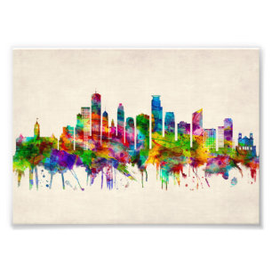 Impression Photo Minneapolis Minnesota Skyline
