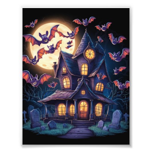 Impression Photo Minuit au domaine hanté (Devant)