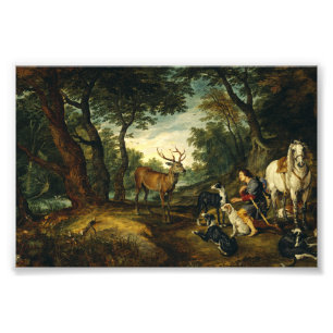 Impression Photo Miracle de Saint Hubert par Peter Paul Rubens