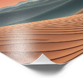 Impression Photo Mirage du coucher de soleil (Coin)