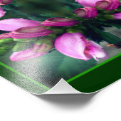 Impression Photo Miroir à fleur rose 8x10 Abstrait (Coin)