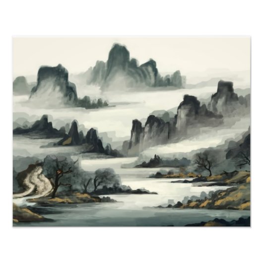 Impression Photo Misty Mountain Majesty (Devant)