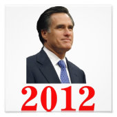 Impression photo Mitt Romney 2012 (Devant)