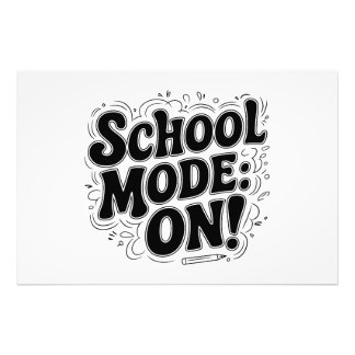 Impression Photo Mode école : ON ! , Conception Vintage