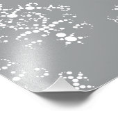 Impression Photo Modèle Damas, Damas gris, Damas français (Coin)