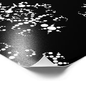 Impression Photo Modèle Damask, Damask français, noir et blanc (Coin)