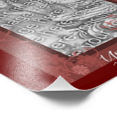 Impression Photo Modèle de cadre de conception florale (Coin)