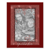 Impression Photo Modèle de cadre de conception florale (Devant)