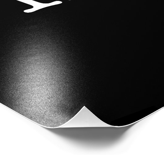 Impression Photo Modèle de devis Inspirational Hope noir et blanc (Coin)