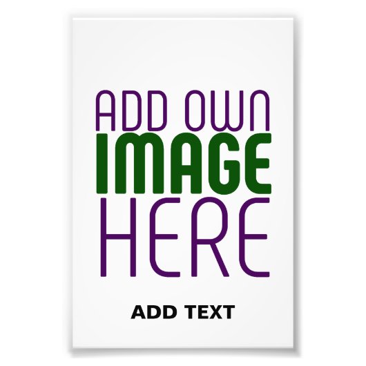 IMPRESSION PHOTO MODELE DE TEXTE D'IMAGE BLANC SIMPLE ÉDITABLE MODE (Devant)