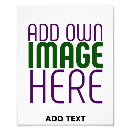 IMPRESSION PHOTO MODELE DE TEXTE D'IMAGE BLANCHE SIMPLE ÉDITABLE MO (Devant)