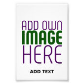 IMPRESSION PHOTO MODÈLE DE TEXTE D'IMAGE BLANCHE SIMPLE MODERNE (Devant)