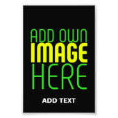 IMPRESSION PHOTO MODÈLE DE TEXTE D'IMAGE NOIRE SIMPLE ÉDITABLE MODE (Devant)