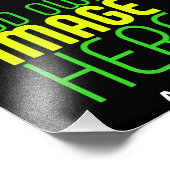 IMPRESSION PHOTO MODELE DE TEXTE D'IMAGE NOIRE SIMPLE ET MODIFIABLE (Coin)