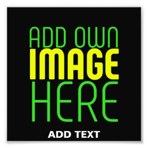 IMPRESSION PHOTO MODELE DE TEXTE D'IMAGE NOIRE SIMPLE ET MODIFIABLE