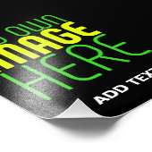 IMPRESSION PHOTO MODELE DE TEXTE D'IMAGE NOIRE SIMPLE ET MODIFIABLE (Coin)