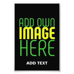 IMPRESSION PHOTO MODELE DE TEXTE D'IMAGE NOIRE SIMPLE ET MODIFIABLE