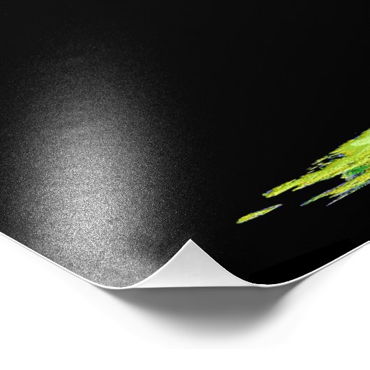 Impression Photo Modèle d'élévation numérique des continents sur Ea (Coin)