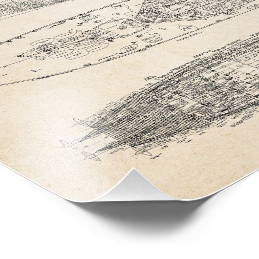 Impression Photo Modèle USS MISSOURI (Coin)