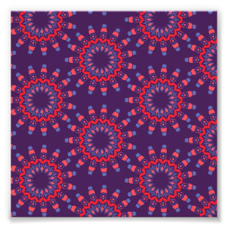 Impression Photo Moderne Cœurs Urbains Motif Violet
