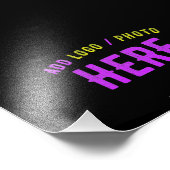 IMPRESSION PHOTO MODERNE ET MODERNE PERSONNALISABLE NOIR VÉRIFIÉ (Coin)