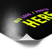 IMPRESSION PHOTO MODERNE ET MODERNE PERSONNALISABLE NOIR VÉRIFIÉ (Coin)