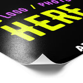 IMPRESSION PHOTO MODERNE ET MODERNE PERSONNALISABLE NOIR VÉRIFIÉ (Coin)