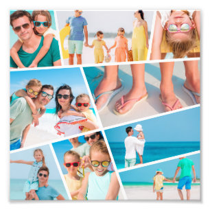 Impression Photo Moderne Simple Amusement Personnalisé 9 Images Col