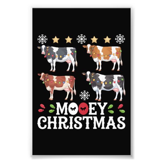 Impression Photo Moey Christmas Cow Lover Ferme de vacances Agritou (Devant)