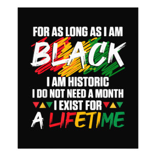 Impression Photo Mois de l'histoire des Noirs Pour aussi longtemps