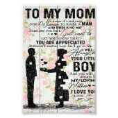 Impression Photo Mon Fils À Maman Cadeau Pour Maman, Maman Idée Cad (Devant)