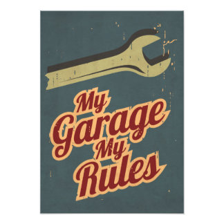 Impression Photo Mon Garage Mes règles