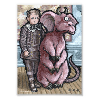 Impression Photo Mon Premier Animal #6 - Surreal Odd Goth Creator