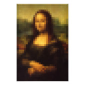 Impression Photo Mona Lisa 2 Pixellée (Devant)