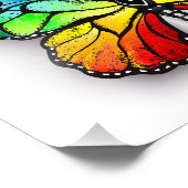 Impression Photo Monarque papillon arc-en-ciel (Coin)