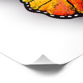 Impression Photo Monarque papillon arc-en-ciel (Coin)