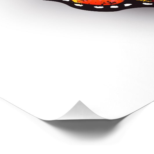 Impression Photo Monarque papillon arc-en-ciel (Coin)