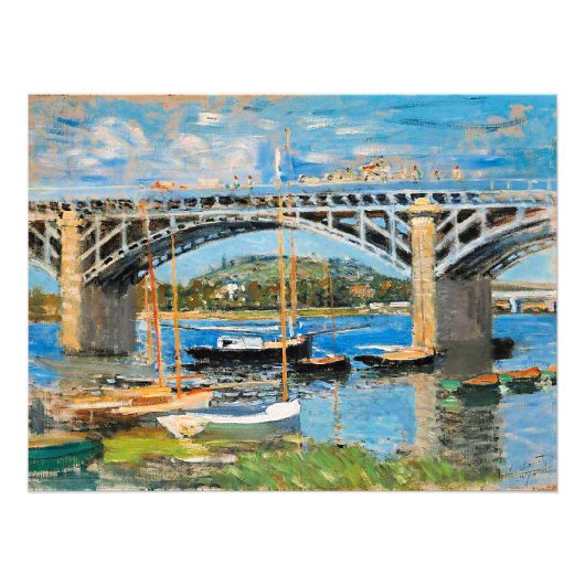 Impression Photo Monet - Le Pont sur la Seine, (Devant)